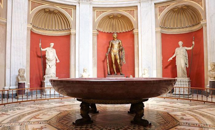 Classical statues in the Vatican Museums
