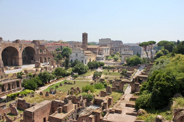 View from Palatine Hill over the Roman Forum