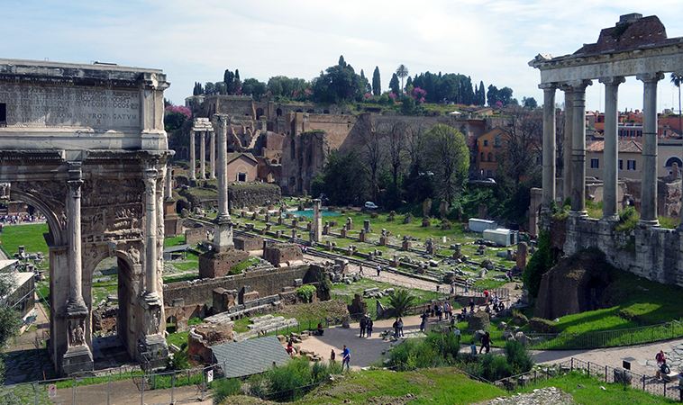 View over Forum Romanum