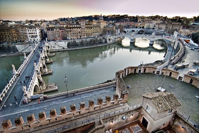 View from Castel Sant’Angelo terrace