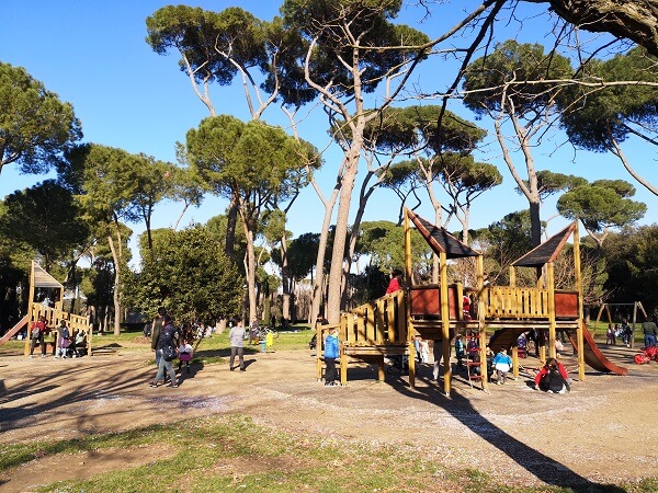 Playground area in Villa Borghese