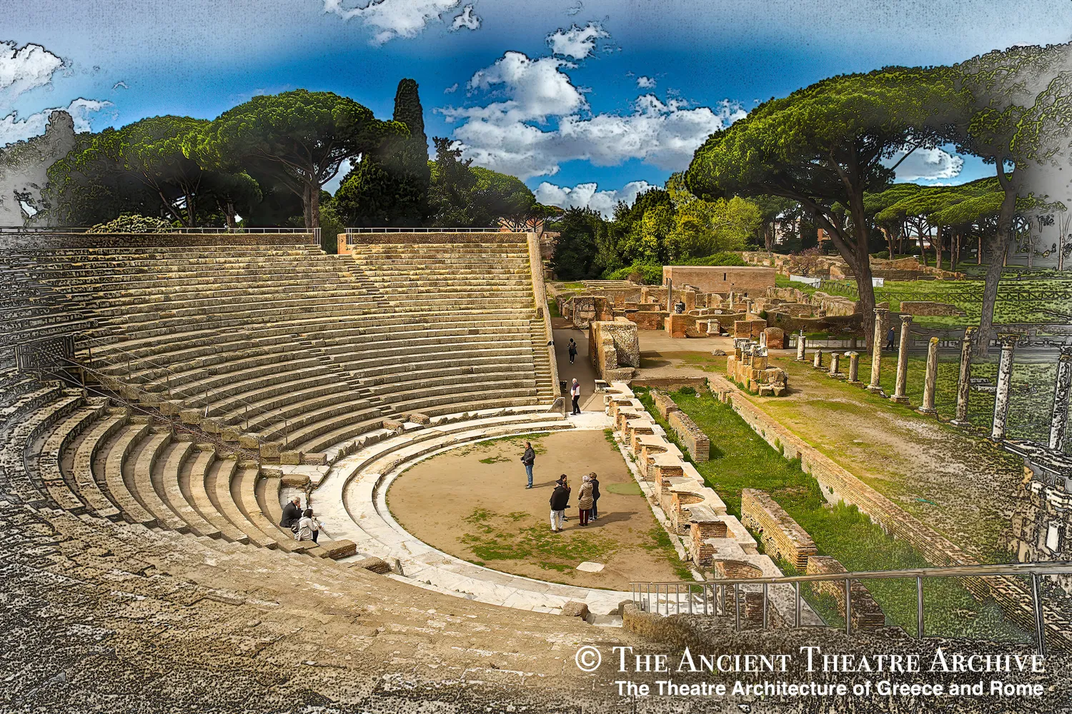 Ancient theatre at Ostia Antica