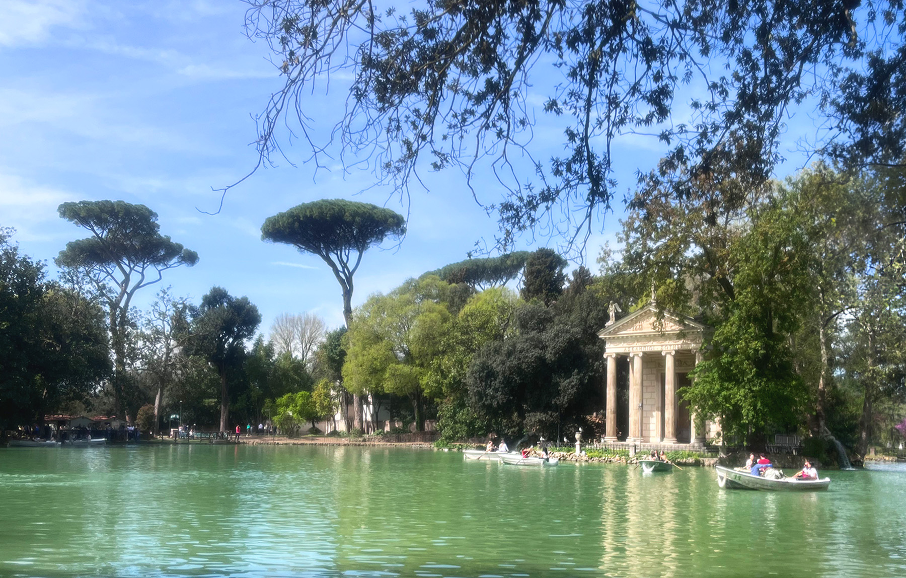 Villa Borghese park in Rome